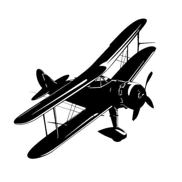 vector silhouette of a Aviation