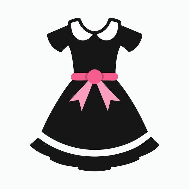 Vector vector silhouette babydoll dress