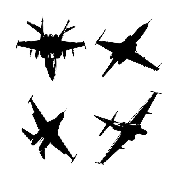 vector silhouette of a Electronic Warfare