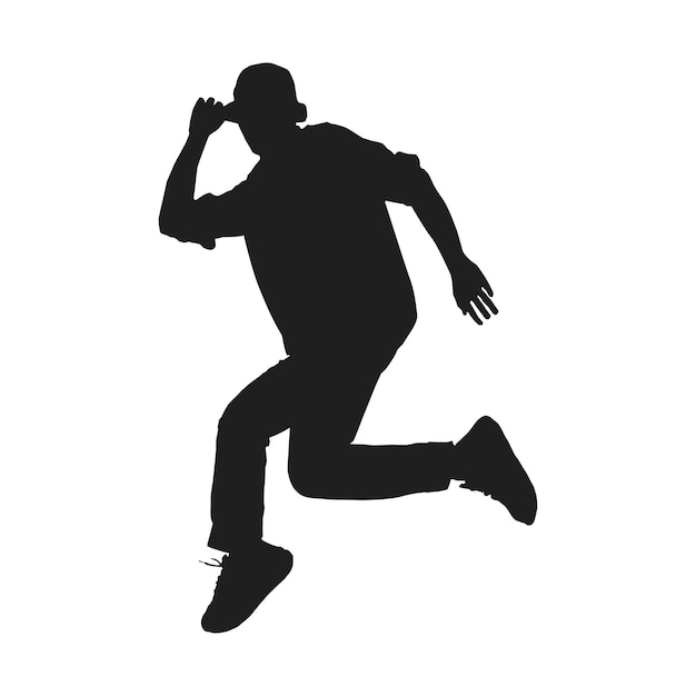 vector silhouette of people dancing