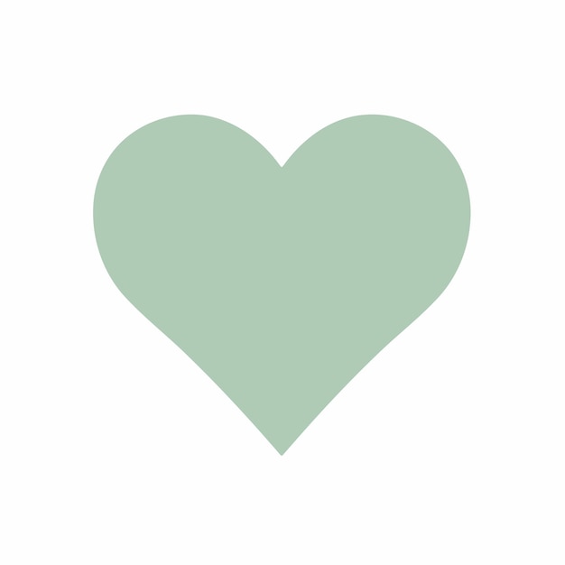 Vector vector simple heart shape symbol