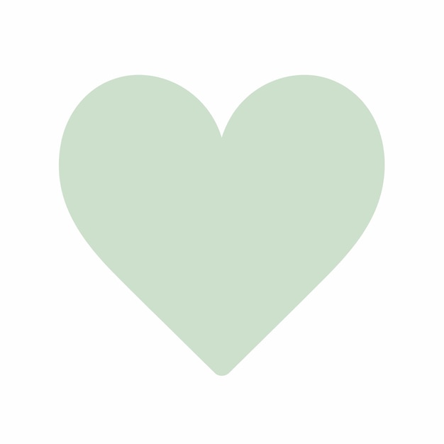 Vector vector simple heart shape symbol