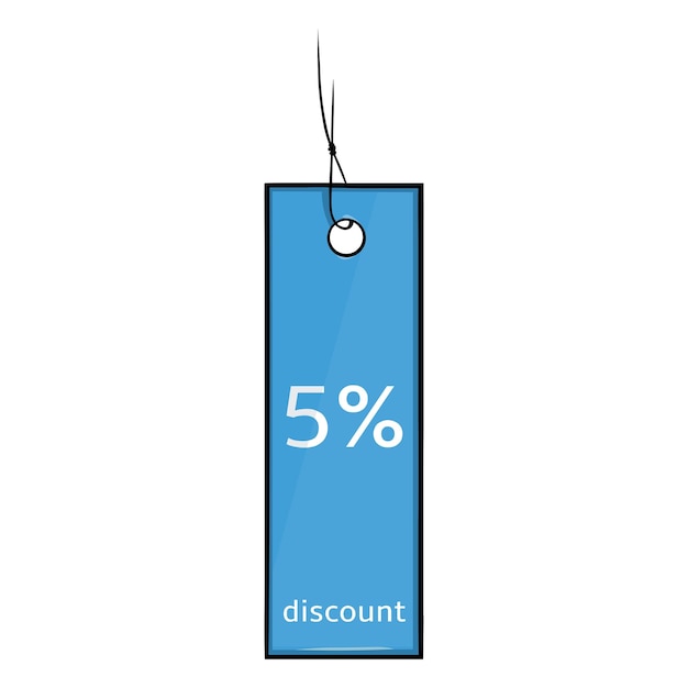 Vector Single Cartoon Discount Tag