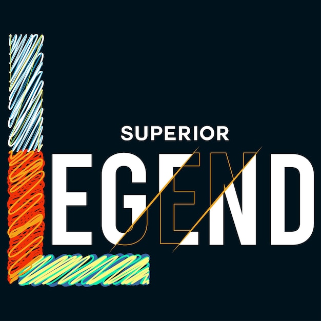 vector slogan superior legend letters typography design