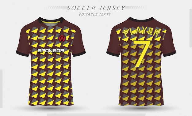 Vector soccer jersey template sport t shirt design