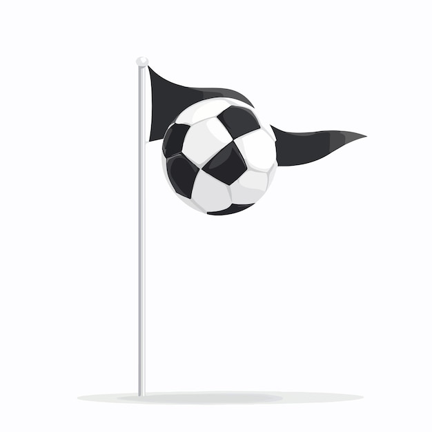 Vector Soccer Stadium Pitch Flag Icon