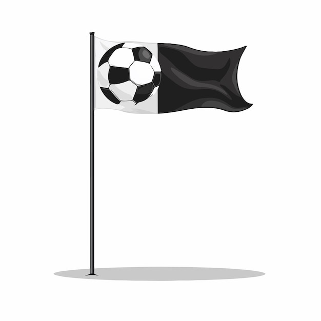 Vector Soccer Stadium Pitch Flag Icon