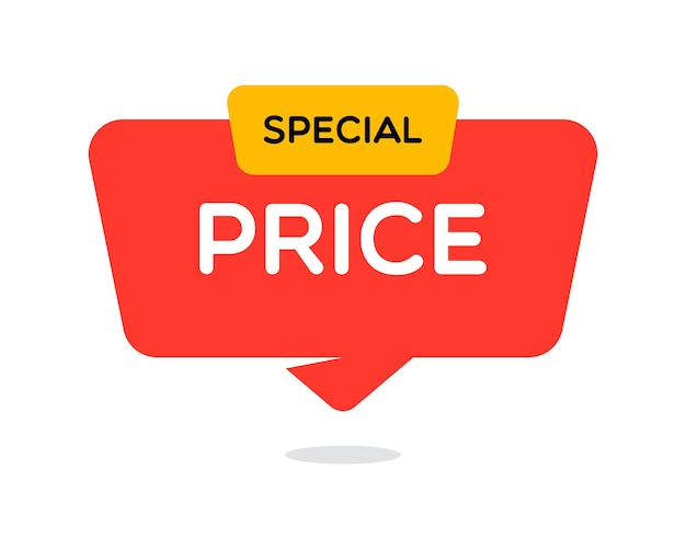 Vector Special Price Modern Label