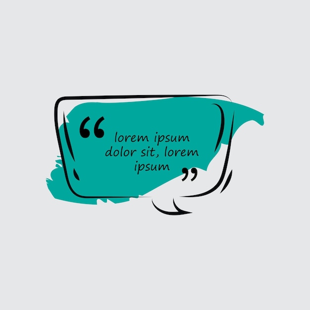 Vector vector of speech bubble or quote template