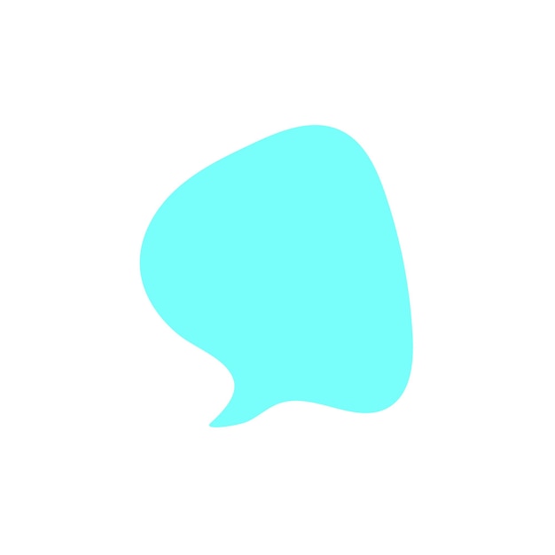 Vector speech bubble on white background