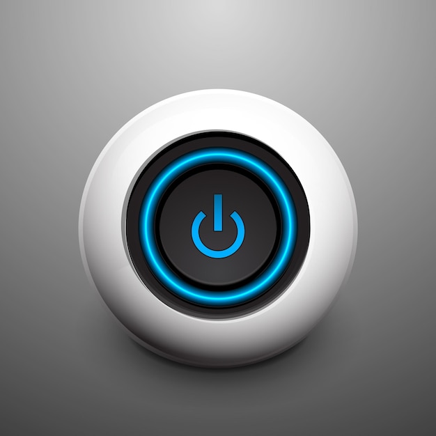 Vector sphere power button