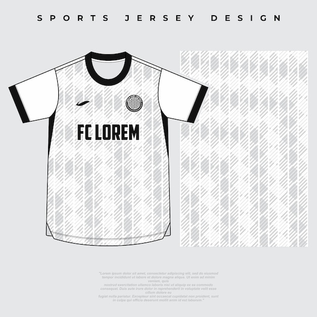 Vector vector sports jersey design sublimation