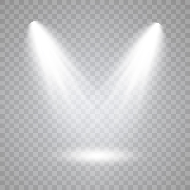 Vector Spotlights Scene Light Effects Glow light effect