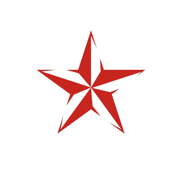 Vector star illustration as the symbol of success. Can be used as the interpretation of totalitarianism as the evil power, ideological propaganda.