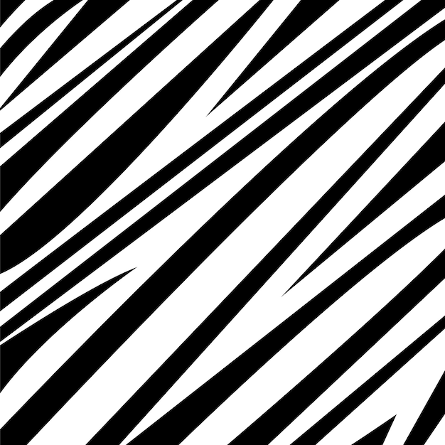 vector striped flat background zebra stripes white and black color