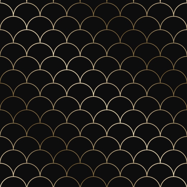 Vector stylish art deco geometric pattern seamless luxury gold gradient design Rich background