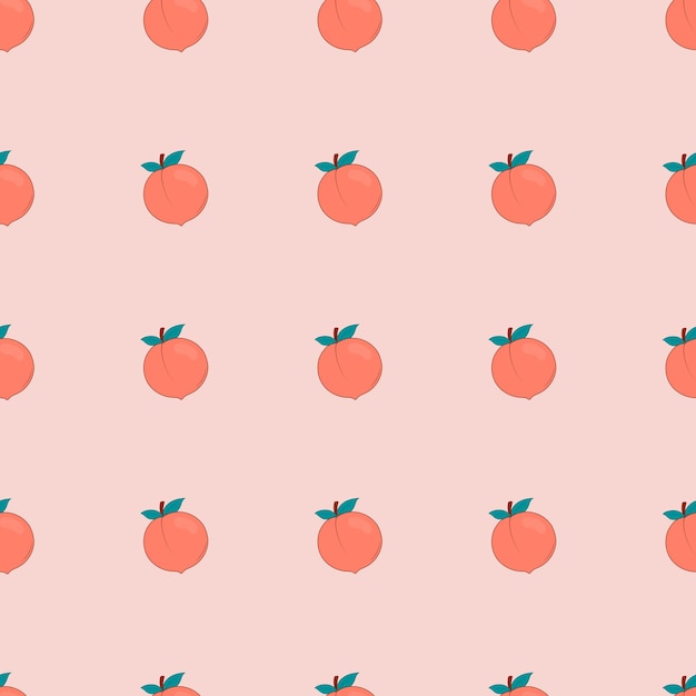 Vector summer pattern with bright peaches The atmosphere of summertime Juicy texture for fabric textile wallpaper