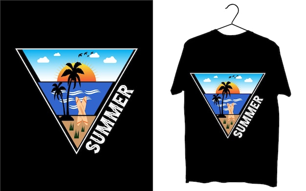 Vector Summer T shirt Design