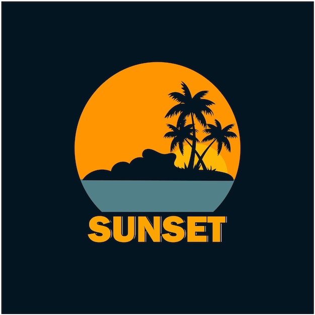 vector sun logo gradient minimalist style design