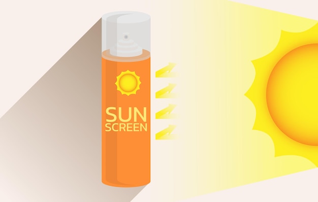 vector for sunscreen advertisingSummer protection cream