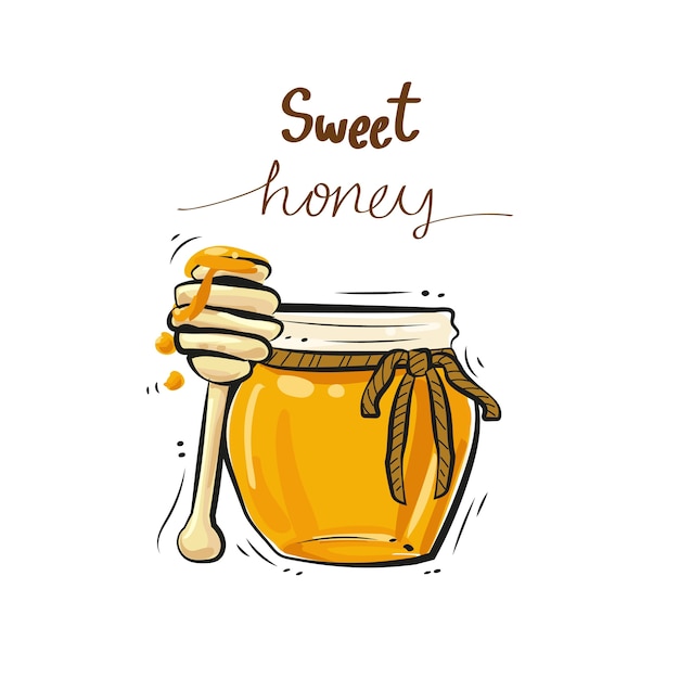 vector of sweet honey.