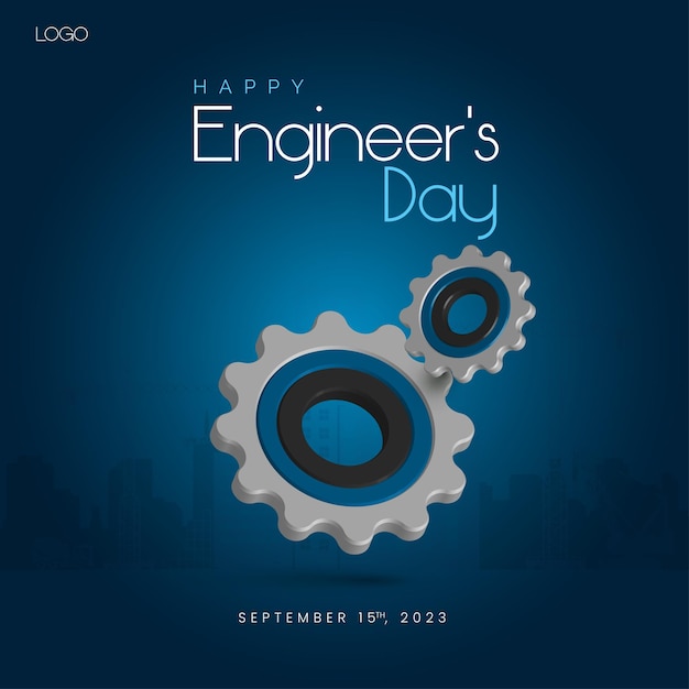 Vector vector template gear engineers' day