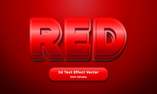 vector text effect 3d