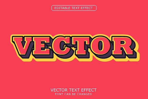 vector text effect