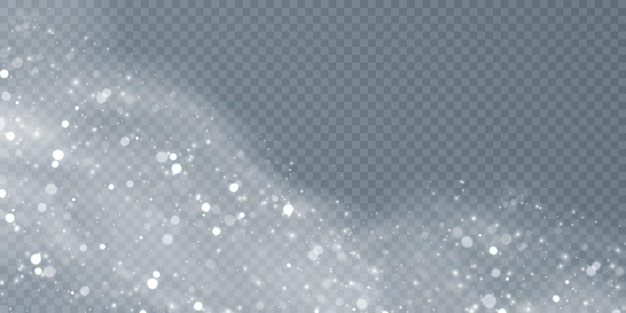 Vector Texture Cold Winter Wind. Christmas Cold Snow Effect. PNG vector