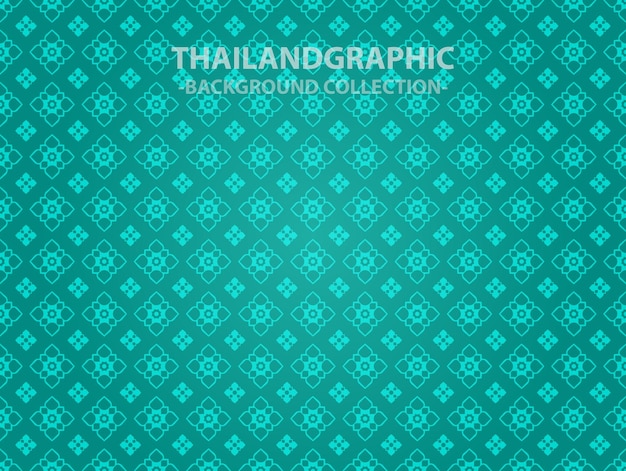 vector thai ethnic decorative elements vector background illustration