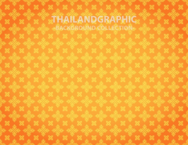 vector thai ethnic decorative elements vector background illustration