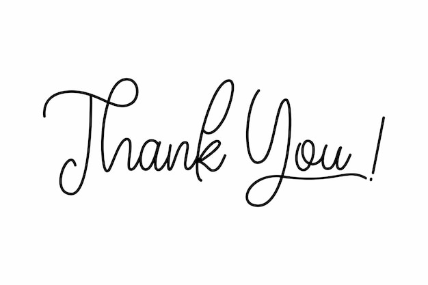 Vector Thank You template design