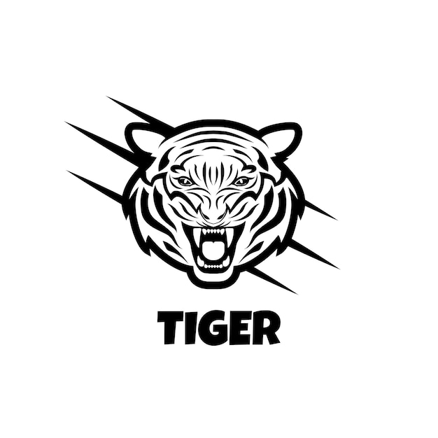 Vector tiger logo design