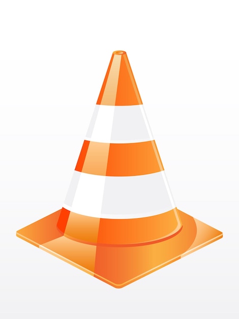 Vector traffic cone