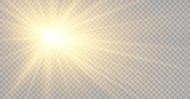 Vector transparent sunlight special lens flare light effect. Bright beautiful star.