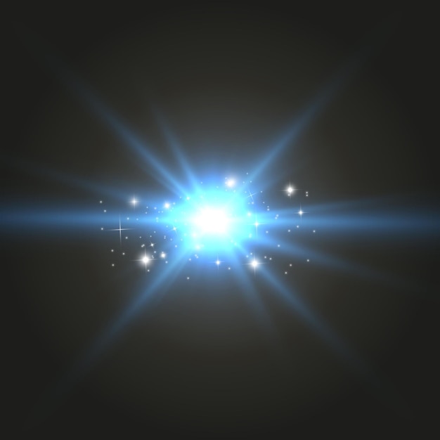 Vector transparent sunlight special lens flare light effect. Bright beautiful star.