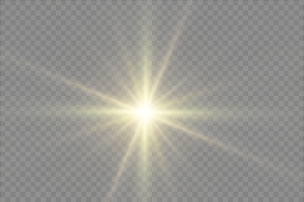 Vector transparent sunlight special lens flare light effect