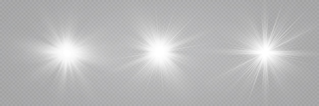 Vector transparent sunlight special lens flare light effect.