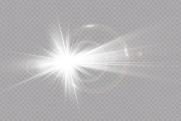 vector transparent sunlight special lens flare light effect