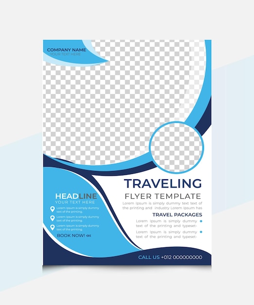 vector travel and tourism Instagram post or social media post template