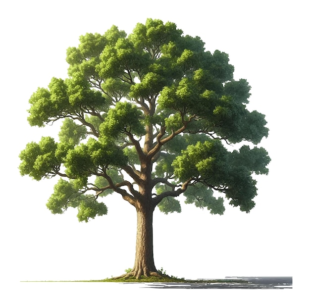 Vector vector of tree on white background