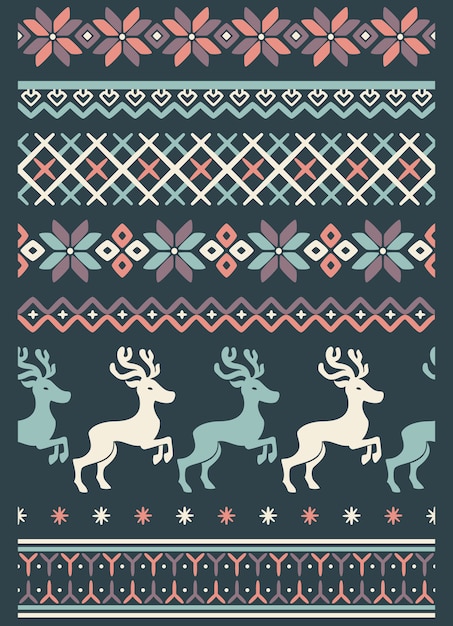 Vector ugly sweater seamless