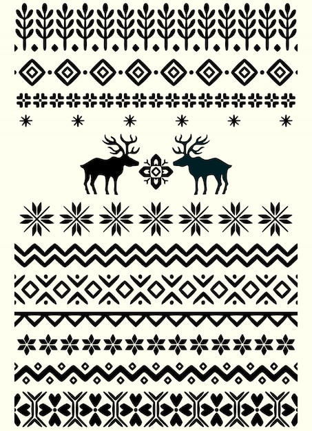 Vector ugly sweater seamless 