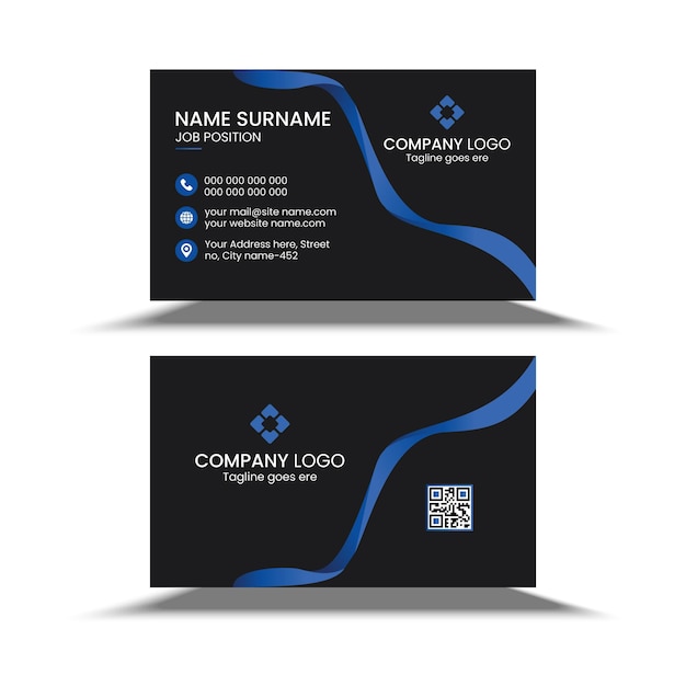 vector unique simple and clean style modern business card template