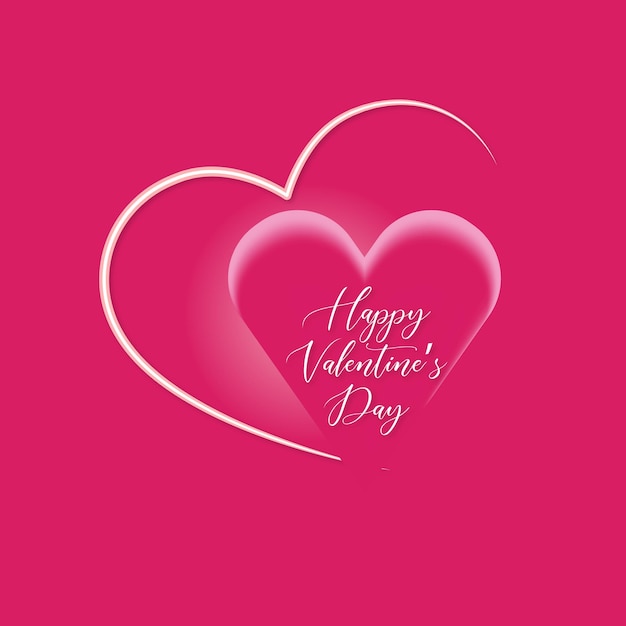 Vector valentines day beautiful greeting card