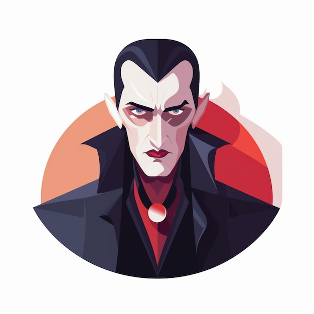 vector vampire halloween illustration cartoon horror design scary spooky isolated backgrou