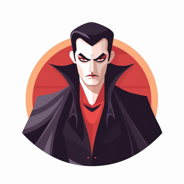 vector vampire halloween illustration cartoon horror design scary spooky isolated backgrou