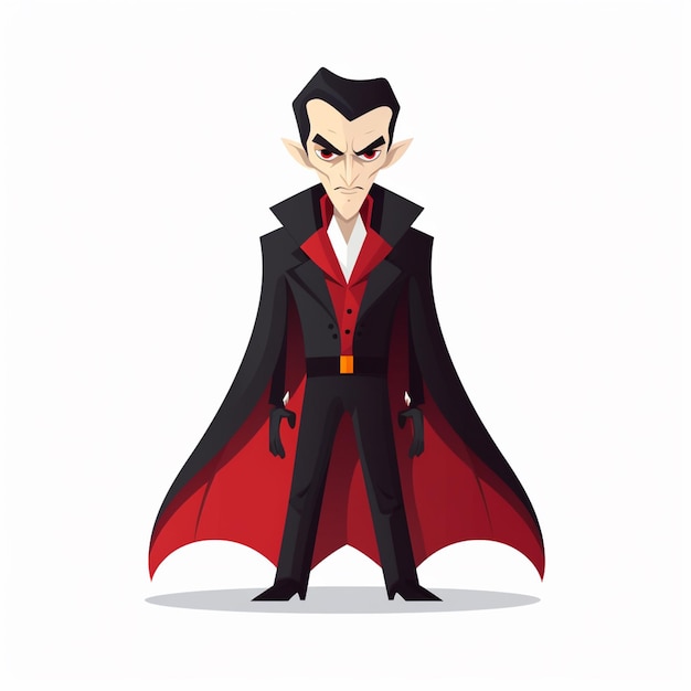 vector vampire halloween illustration cartoon horror design scary spooky isolated backgrou