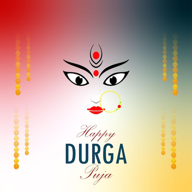 Vector vector vector illustration of happy durga puja subh navratri