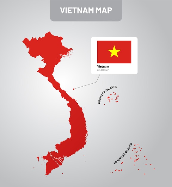 Vector of Vietnam Map design ready to use